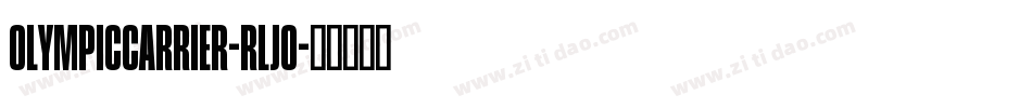 OlympicCarrier-rLjO字体转换