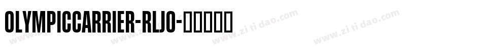 OlympicCarrier-rLjO字体转换