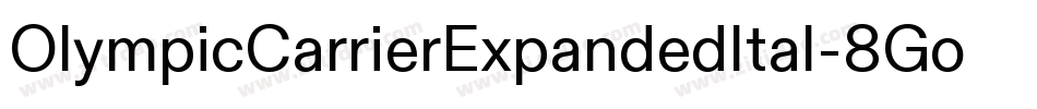 OlympicCarrierExpandedItal-8Go0字体转换