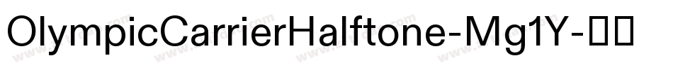 OlympicCarrierHalftone-Mg1Y字体转换