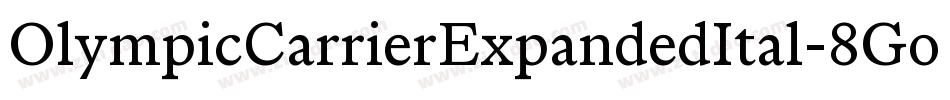 OlympicCarrierExpandedItal-8Go0字体转换