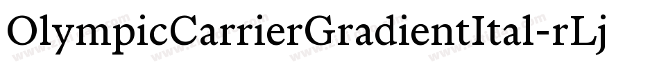 OlympicCarrierGradientItal-rLj7字体转换