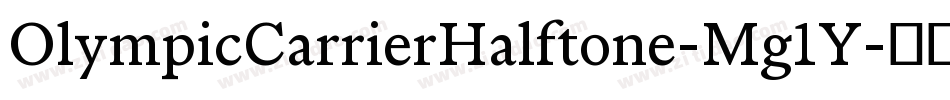 OlympicCarrierHalftone-Mg1Y字体转换