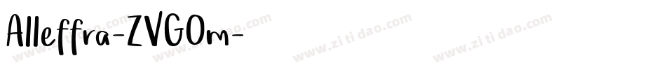 Alleffra-ZVGOm字体转换