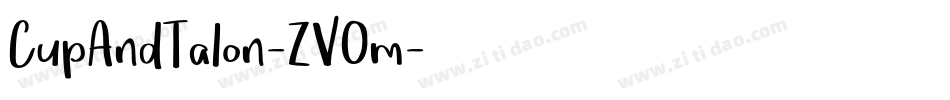 CupAndTalon-ZVOm字体转换