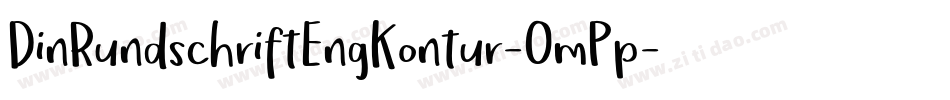 DinRundschriftEngKontur-OmPp字体转换
