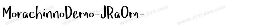 MorachinnoDemo-JRaOm字体转换