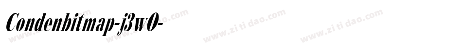 Condenbitmap-j3wO字体转换