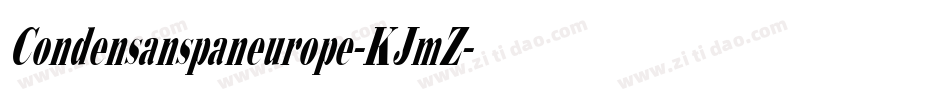 Condensanspaneurope-KJmZ字体转换