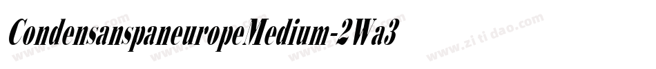 CondensanspaneuropeMedium-2Wa3字体转换