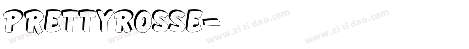 PrettyRosse字体转换