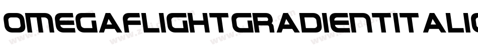OmegaFlightGradientItalic-rgrny字体转换