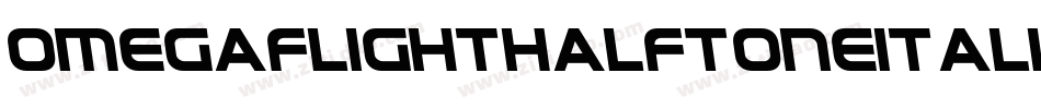 OmegaFlightHalftoneItalic-MVLDJ字体转换