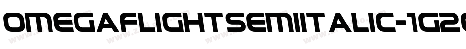 OmegaFlightSemiItalic-1G2Og字体转换