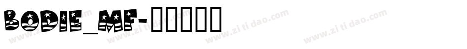 Bodie_mf字体转换