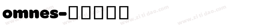 omnes字体转换