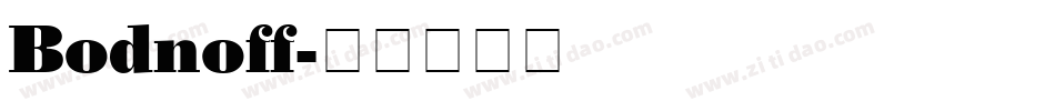 Bodnoff字体转换