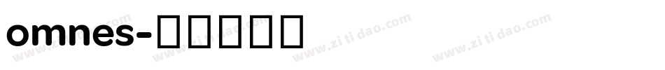 omnes字体转换