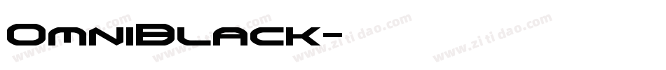 OmniBlack字体转换