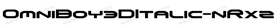 OmniBoy3DItalic-nRx2J字体转换
