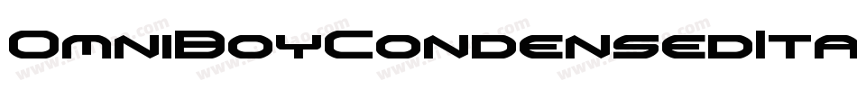 OmniBoyCondensedItalic-RpK3l字体转换