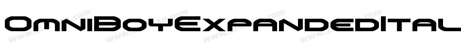 OmniBoyExpandedItalic-8M87B字体转换