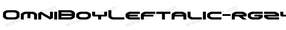 OmniBoyLeftalic-rg2y9字体转换
