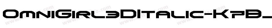 OmniGirl3DItalic-K7BJW字体转换