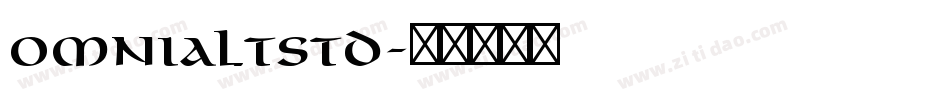 OmniaLTStd字体转换