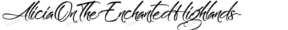 AliciaOnTheEnchantedHighlands-v5qE字体转换