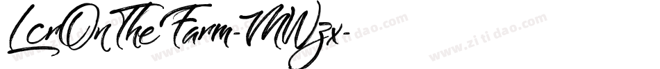 LcrOnTheFarm-MWzx字体转换