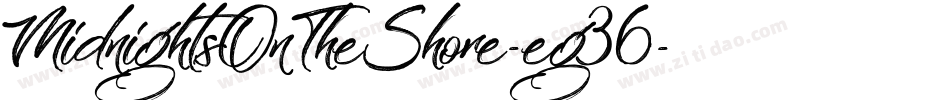 MidnightsOnTheShore-eg36字体转换