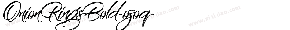 OnionRingsBold-ozoq字体转换