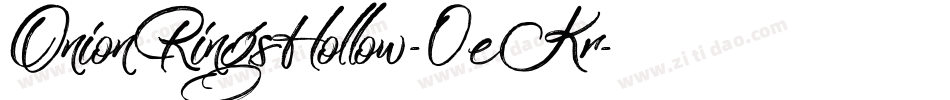 OnionRingsHollow-0eKr字体转换