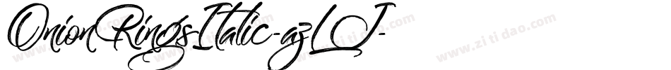 OnionRingsItalic-azLJ字体转换