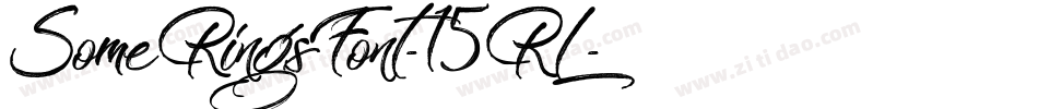 SomeRingsFont-15RL字体转换