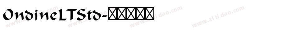 OndineLTStd字体转换
