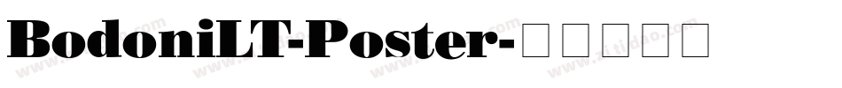 BodoniLT-Poster字体转换