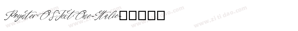 PoynterOSTextOne-Italic字体转换