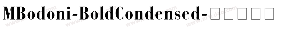 MBodoni-BoldCondensed字体转换