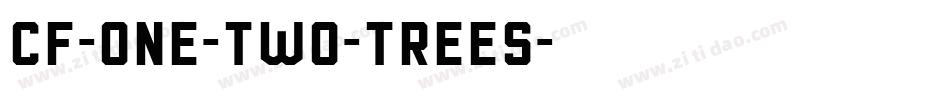 CF-One-Two-Trees字体转换