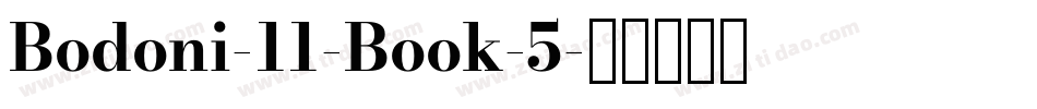 Bodoni-11-Book-5字体转换