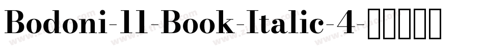 Bodoni-11-Book-Italic-4字体转换