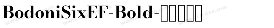 BodoniSixEF-Bold字体转换