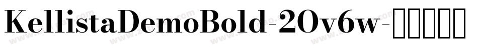 KellistaDemoBold-2Ov6w字体转换