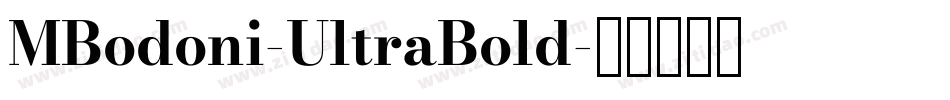 MBodoni-UltraBold字体转换