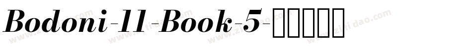 Bodoni-11-Book-5字体转换