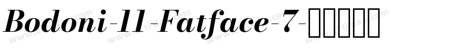 Bodoni-11-Fatface-7字体转换