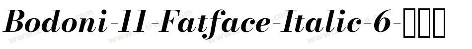 Bodoni-11-Fatface-Italic-6字体转换