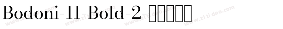 Bodoni-11-Bold-2字体转换